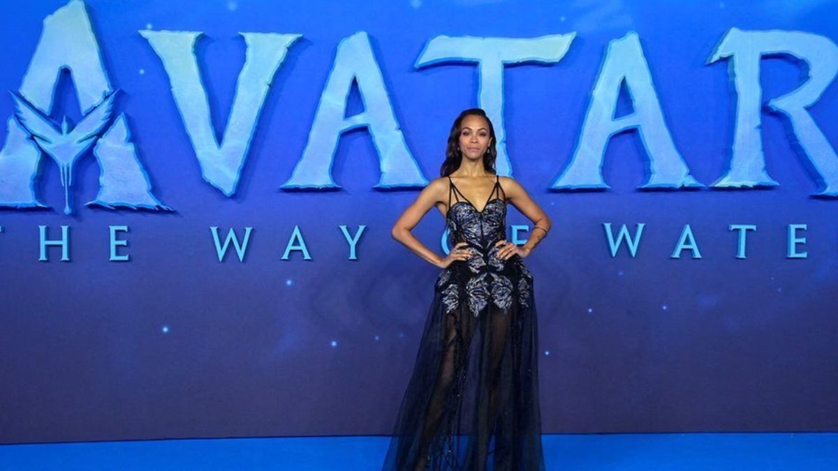 Zoe Saldaña Beams at ‘The Avatar: The Way of Water’ Premiere in London