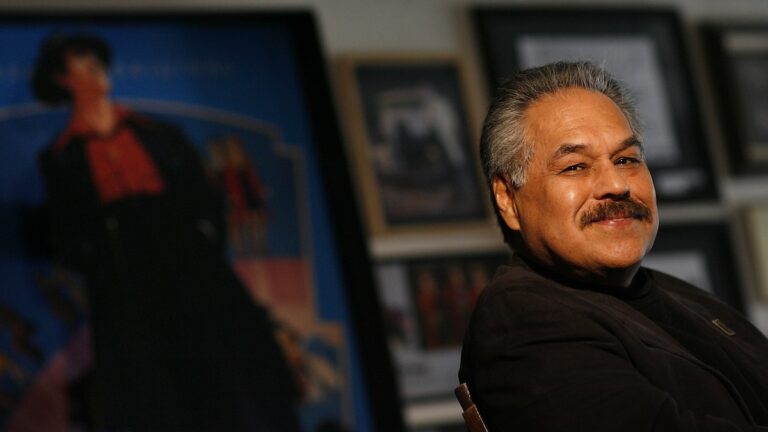 Portrait of  San Jose State University alumni and playwright Luis Valdez at the Teatro Campesino in San Juan  Batista on April 5, 2007.    Valdez  is one of the San Jose State University alumni  featured in the San Jose State University 150th Anniversary alumni interview section. (Joanne Ho-Young Lee/Mercury News)